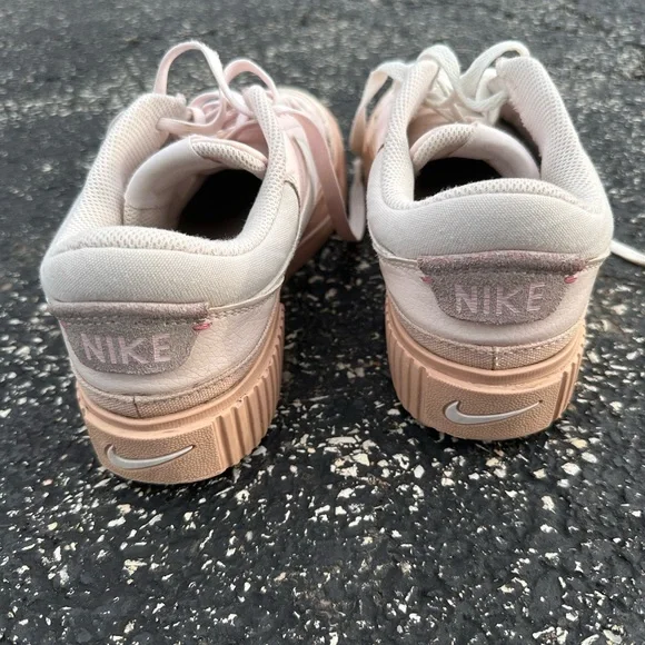 Nike Pink and White Court Legacy Sneakers - Picture 4 of 5